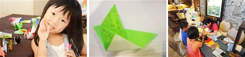 Message to future Earth: Let's Origami Action